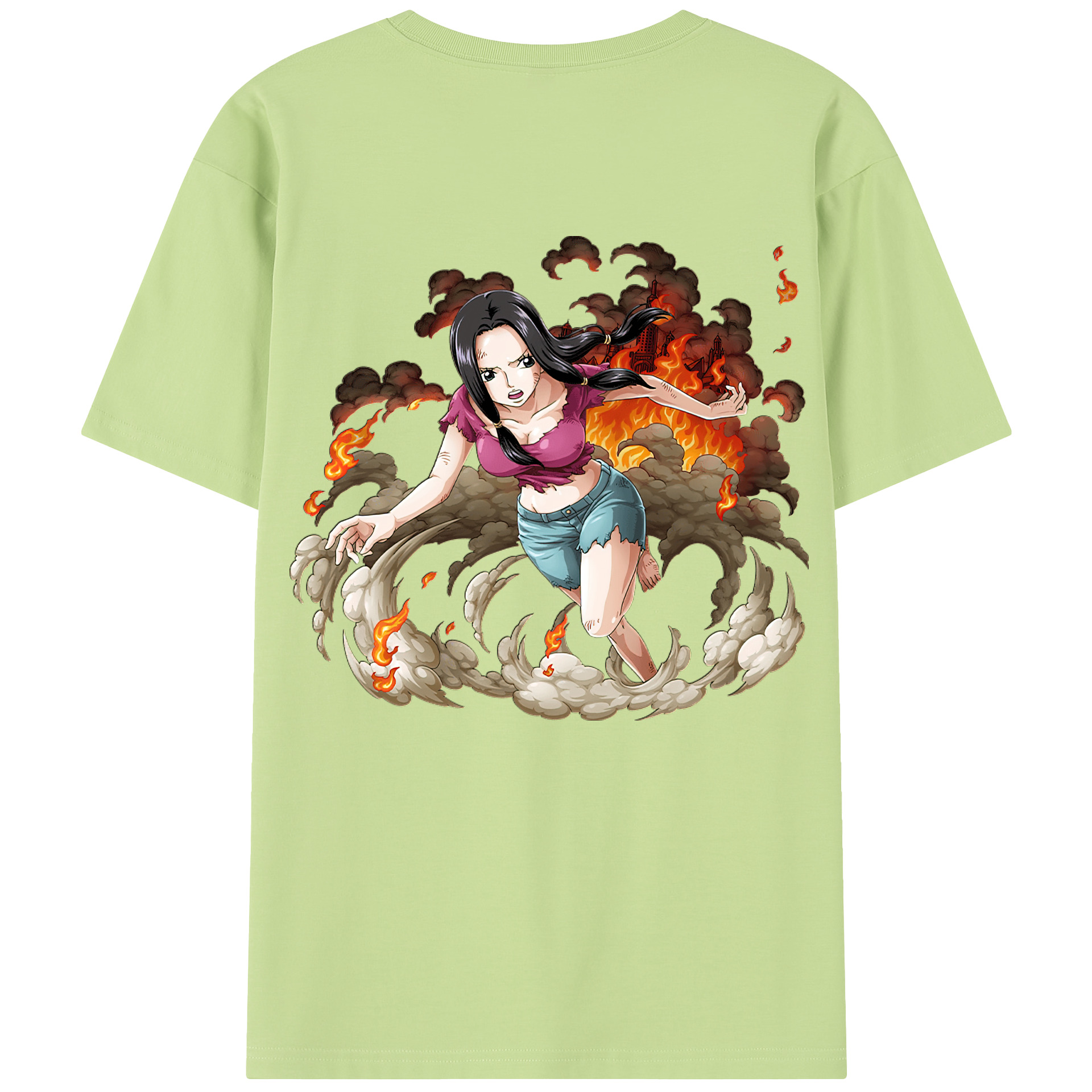 ワンピース ニコ・ロビン ONE PIECE Nico Robin 綿100％半袖Tシャツ（背面プリント）
